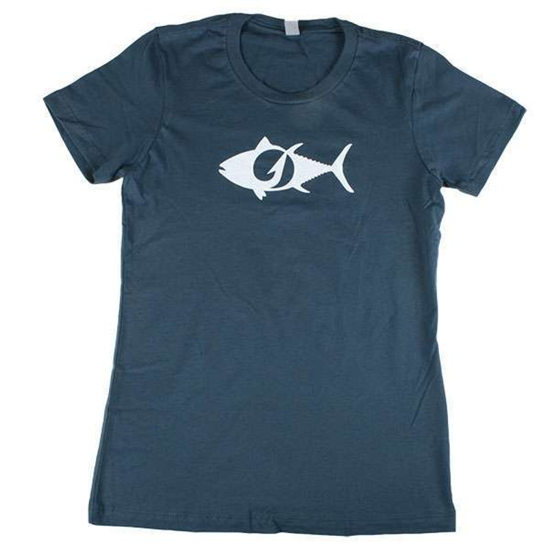 TackleDirect Tuna Logo Womens T-Shirt - Indigo