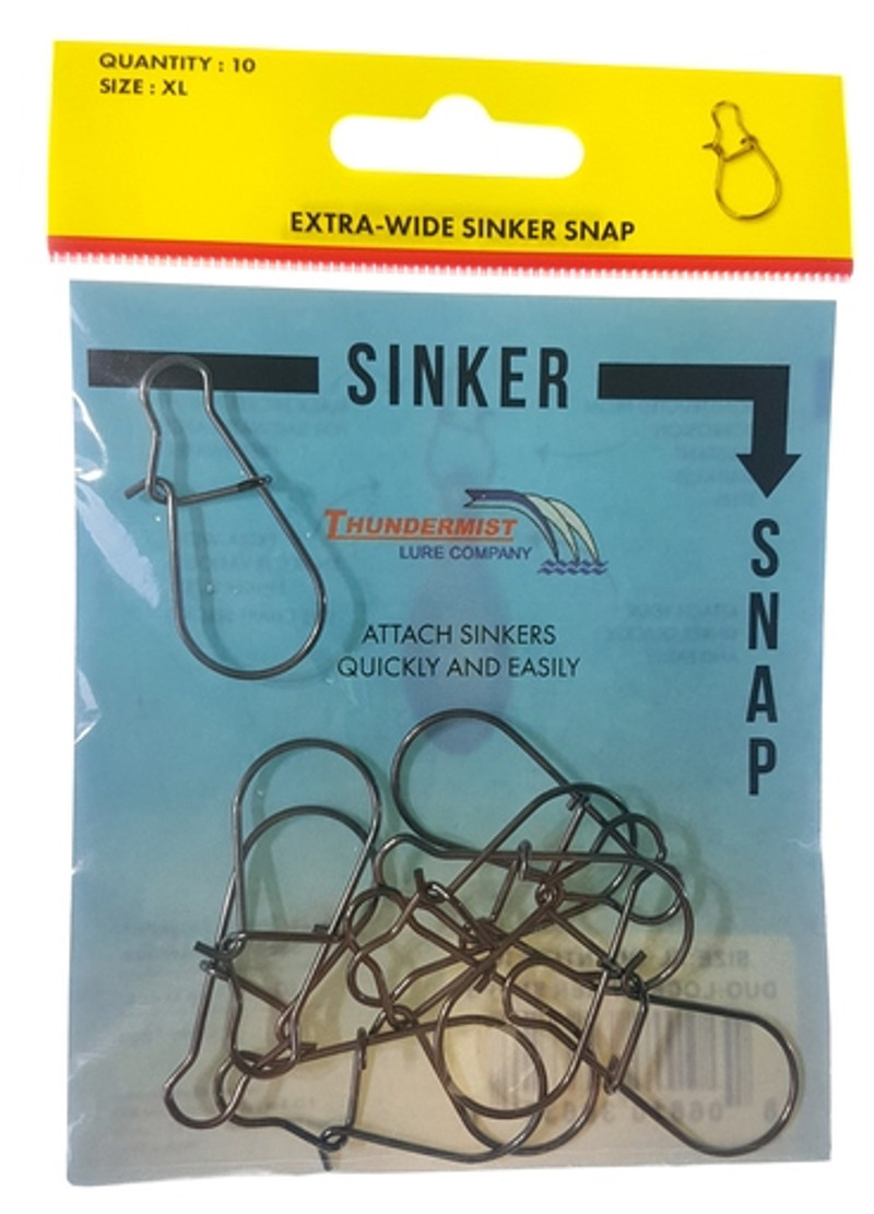 Thundermist Duo-Lock Sinker Snaps - X-Large