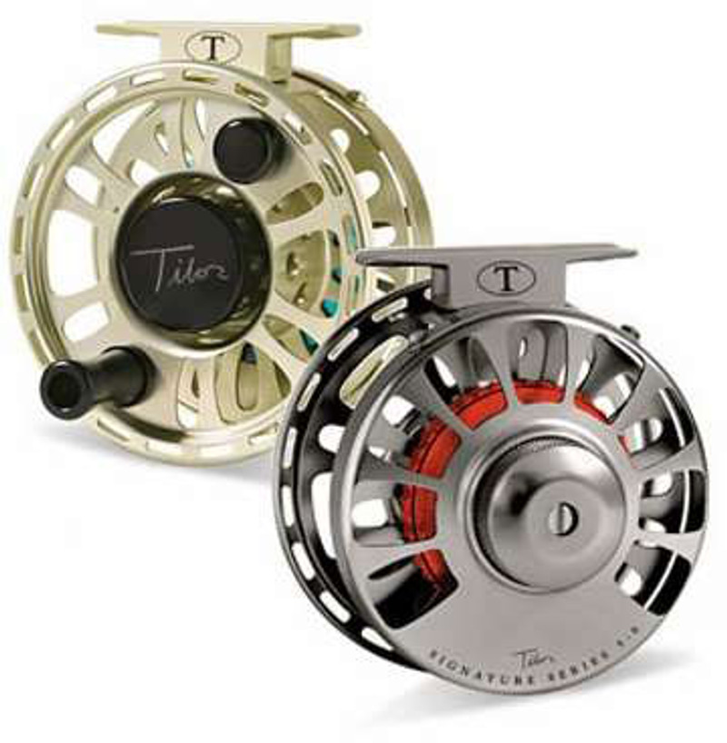 Tibor Signature Series 5/6 Fly Fishing Reels - Graphite Lime Hub