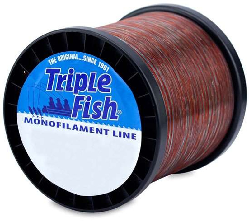 Triple Fish Mono Line, 100 lb (45.3 kg) test, .039 in (1.00 mm) dia, Camo,  1 lb (0.45 kg) Spool, 535 yd (489 m)