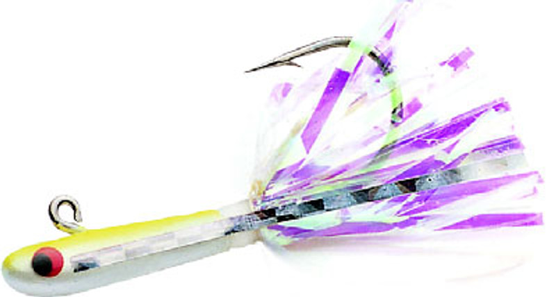 Tsunami Glass Minnow Lure - Chartreuse/White - TackleDirect