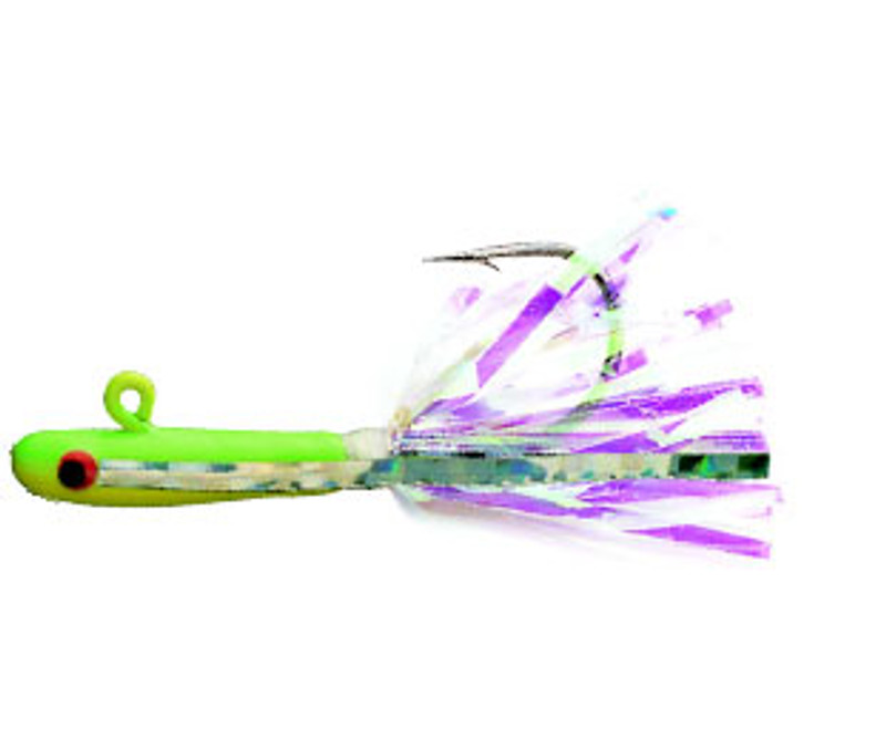 Tsunami Glass Minnow Jigging Rig - Chartreuse Yellow