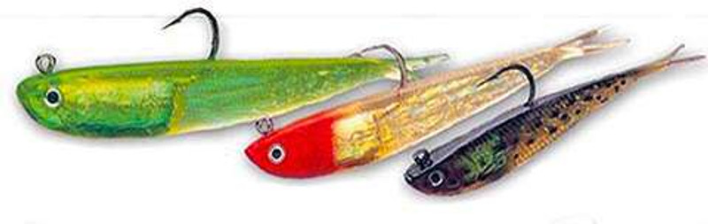 Ubervia T Tail Fishing Lures, Fishing Soft Lures 4 PCS Tear