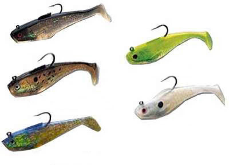 Tsunami Soft Bait Split Tail Minnow Lures - TackleDirect