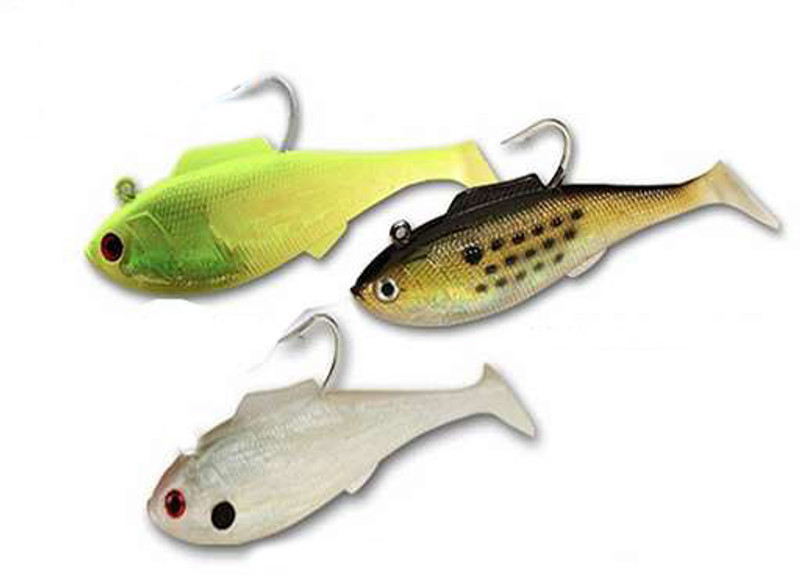 PR Holo SplitTail Minnow 4 inch Pearl/Spot