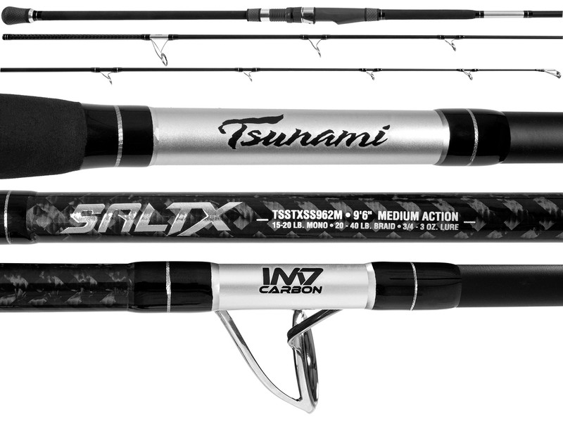 Tsunami 5 Star Saltwater Spinning Rod 6'6 MH 2pc TFSS662MH