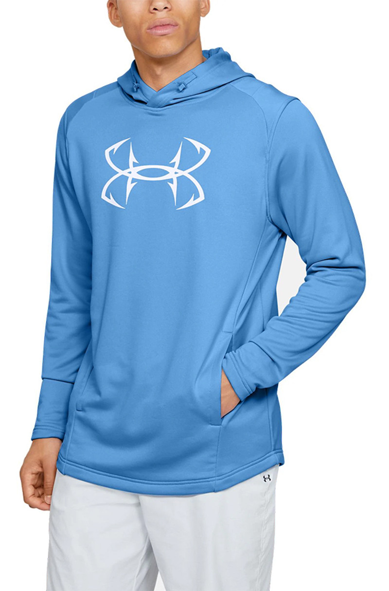 Under Armour Tech Terry Fish Hook Hoodie - Carolina Blue - TackleDirect