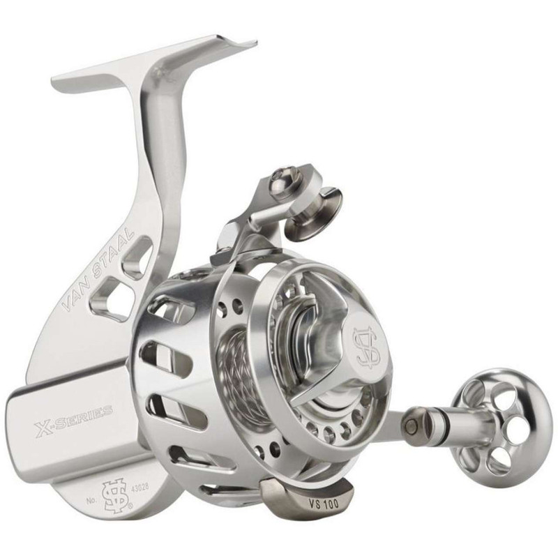 Van Staal VSB50 X2 Spinning Reel paired with a Dark Matter