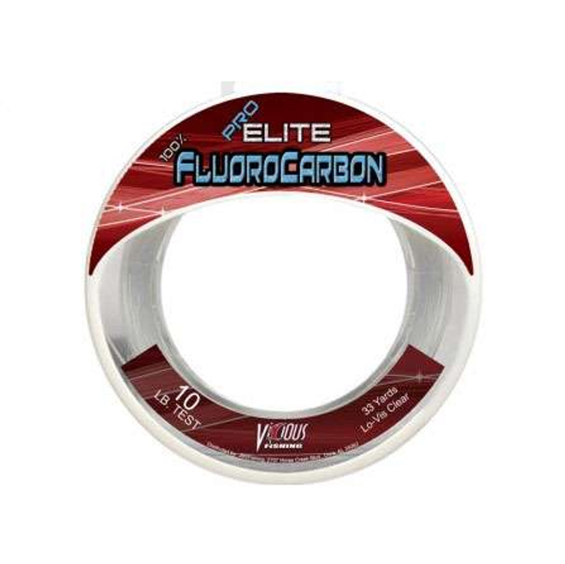 Vicious Pro Elite Fluorocarbon Leader 33yd Spools - TackleDirect