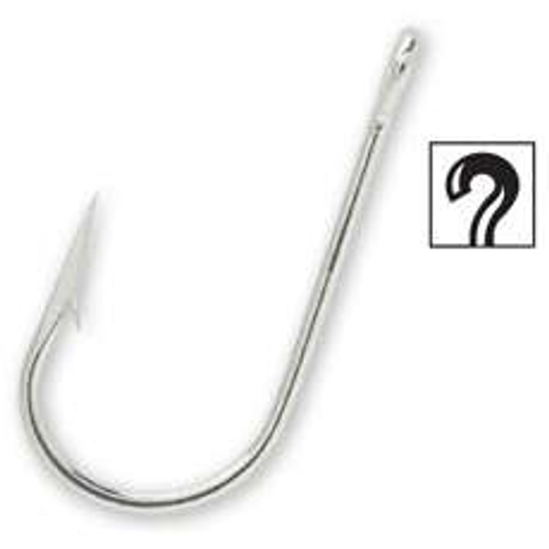 Gamakatsu Siwash 4/0 Open-Eye Hook, Pack of 6, Nickel