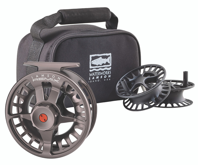 Waterworks Lamson Remix HD -7+ Fly Fishing Reel - Smoke