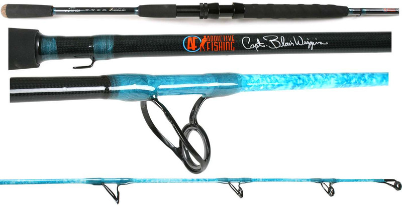 Wright & McGill WMEBWOF70S1 Blair Wiggins Flats Blue S-Curve Offshore Spin  Rod - 7 ft.