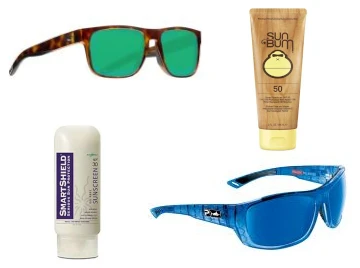 Sunglasses, SPF & Repellent