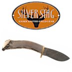 Silver Stag Damascus Series Knives