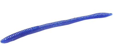 blue worm with yellow tail zoom fishing lure Ol Monster soft to the touch (for the extra action needed to pull that reluctant money fish) and salt Zoom Trick Worm Bait 6-1/4in