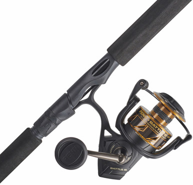 penn battle 2000 spinning rod and reel combo IV 6000 with 7FT Med-Heavy 3pc Travel The reels HT Spinning Combo Penn Battle Fishing