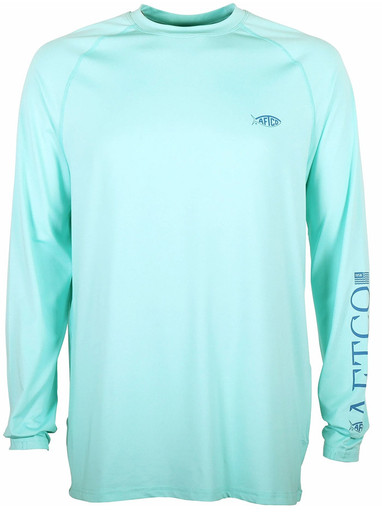 Aftco Yurei Performance LS Shirt - Bahama Heather - S - TackleDirect