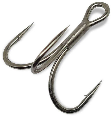 Hameçon Triple Gamakatsu 68590 SP H Hyper Shield, Taille 3/0, Lot De 6, Argent
