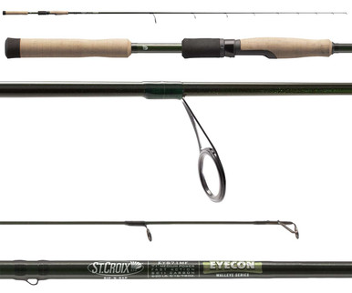 st croix eyecon rods Spinning Rod plated black chrome frames protected with two coats of Flex Coat slow St. Croix Eyecon EYS80MLF2 Walleye