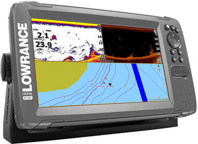 LOWRANCE GPS魚探 HOOK2-9 SplitShot（未使用品 箱ナシ） Lowrance HOOK2-9 9in Combo w/ SplitShot and US Inland Charts