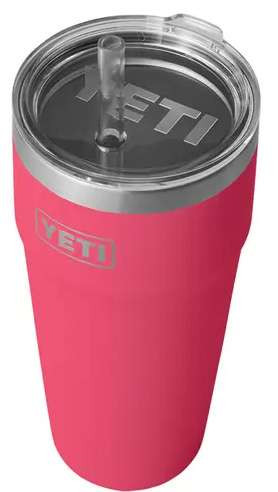 YETI Rambler Cup 26oz - Straw Lid Bimini Pink - TackleDirect