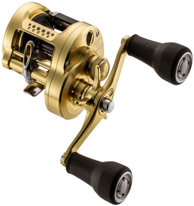 CALCUTTA CONQUEST 401F ゴールド Shimano CTCNQMD401XGLHB Calcutta Conquest MD Reel - TackleDirect