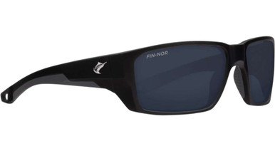 Fin-Nor Flybridge - MtBlk Frame/Grey Glass Lens - TackleDirect