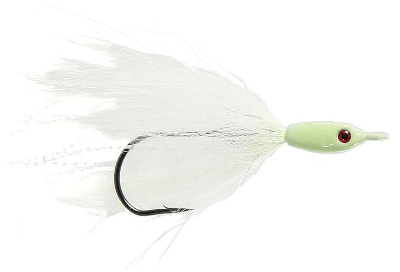 Jigging World Fluke Candy Teasers V2 with Mylar Flash Chartreuse