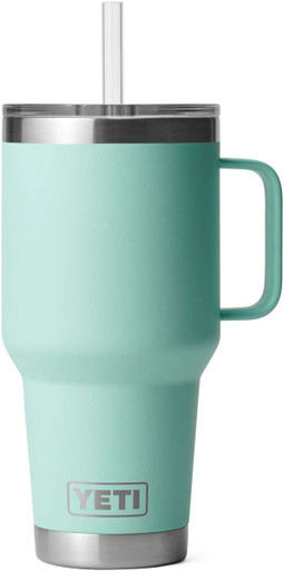 YETI Rambler 35oz Mug with Straw Lid - Seafoam - TackleDirect