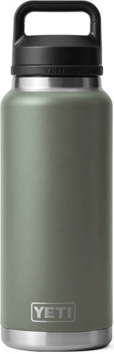 YETI Rambler Bottle - 36 oz. - Chug Cap - Camp Green