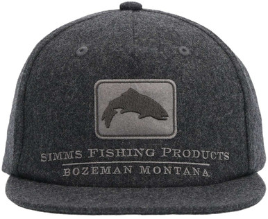 Simms Wool Trout Icon Cap - Graphite - TackleDirect