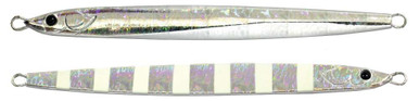 Damiki Deft SJ Vertical Jig - 200g Dgn Zebra Glow - TackleDirect