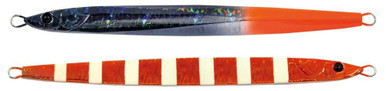 Damiki Deft SJ Vertical Jig - 200g Dgn Zebra Makki Org - TackleDirect