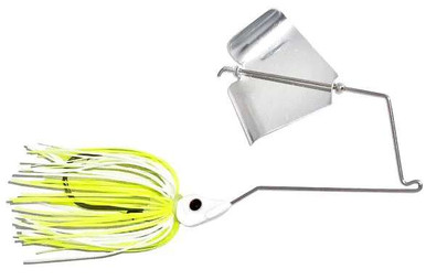 Epic Baits Slow Rollr Buzzbait - 1/2oz - White/Chart - TackleDirect