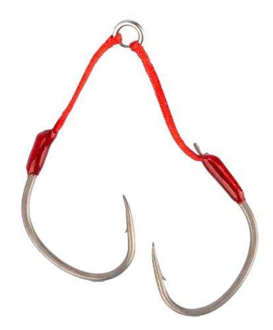 Mustad Ruthless SF Double Assist Hook - 3/0 - 2pk - TackleDirect