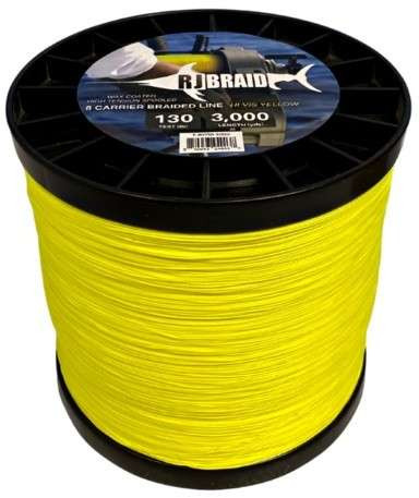 Construction String Line PowerPro Hi-Vis Yellow Braided Fishing