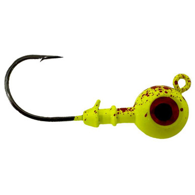 MagicTail Round Eye Jig Head - 6oz - Nuclear Chicken - TackleDirect