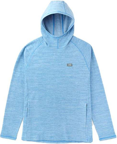 AFTCO - Coastal Layer Pullover Hood Dusk Heather with Blue Logo main image 1