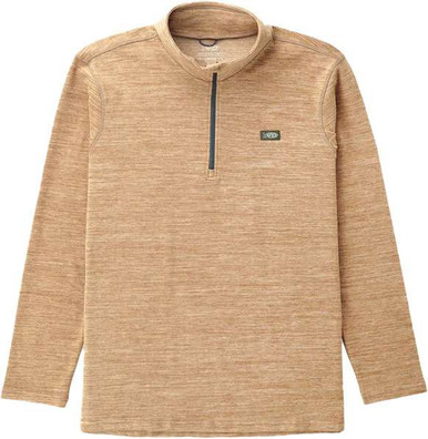 AFTCO - Coastal Layer Pullover Hood Dusk Heather with Blue Logo