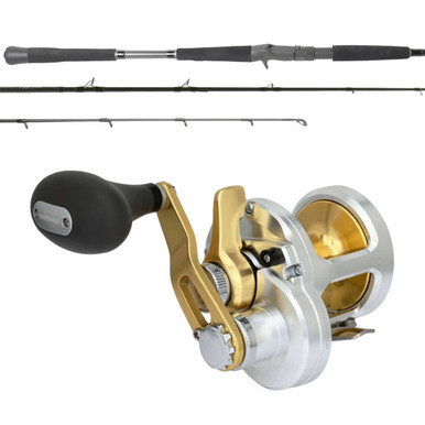Shimano Talica TAC10 Lever Drag / OTI-PBI701MHFA Pitch Black Combo