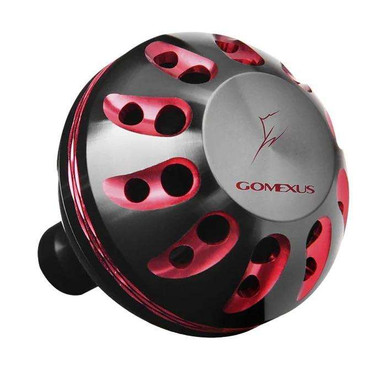Bouton De Moulinet Gomexus A38SRSRBK-G – Aluminium 38mm – Argent/Noir Pour Shimano A & Daiwa S