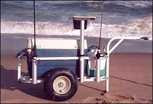cpi reels on wheels fishing cart jr 6501 REDCAMP 49" Extended Collapsible with 6 Rod Holders rolling cart. Is Reels on Wheels cart