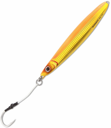 Shimano BFLFS280 Butterfly Flatside Jig - 280g Orange Gold