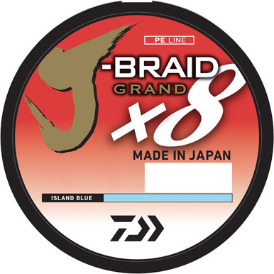Daiwa J-Braid Grand Bulk Spool - Island Blue - 65lb - TackleDirect