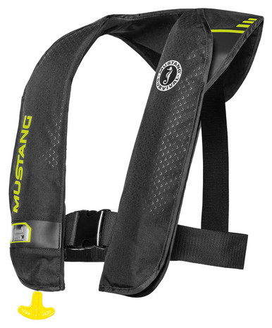 Mustang MD2016 MIT 100 Inflatable Automatic PFD Black/Fl Yellow-Green