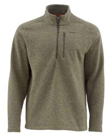 Pull Polaire Simms Rivershed – Homme – Taille M – Bleu – Demi-fermeture éclair