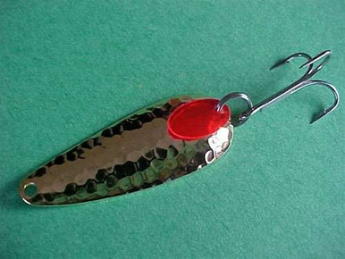 Gator 3/8 oz. Gold Mr. Red Hammered Spoon