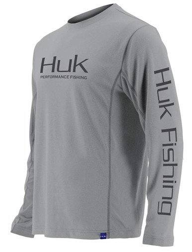 Quake 2 Chemise Technique Huk Performance Homme 2XL Grise - Pêche, Stretch, Occasion Sea Hawk