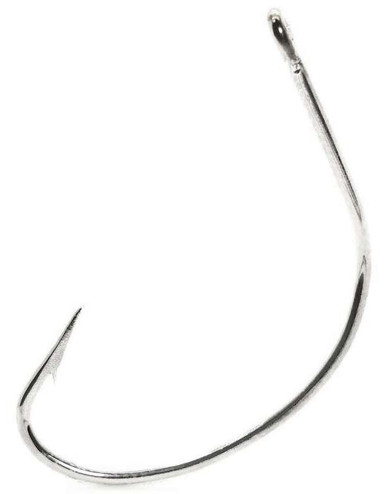 Mustad 37160NP Croaker Hook – Wide Gap, Hollow Point, Duratin Finish, Size 3/0