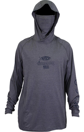 AFTCO Barracuda GeoCoolフィッシングフード L/S Aftco Barracuda Hooded Long Sleeve Shirts - TackleDirect